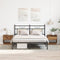 vidaXL - Nachtkastje - 2 - st - Oude - Hout - 45x34x45 - cm - Engineered - Wood