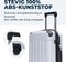 Pathsail® Handbagage Koffer - 40L - Lichtgewicht - TSA slot & 360 graden spinner wielen - Silver
