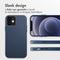 Accezz iPhone 12 Pro / 12 - Back Cover - MagSafe Leather - Nightfall Blue