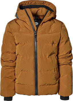 Petrol Industries - Gevoerde Winterjas - Vaste capuchon - Bruin - Maat 152
