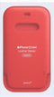 Apple iPhone 12 mini - Leren Sleeve met MagSafe - Krasbestendig en ruimte voor pasjes - (PRODUCT)RED