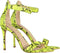 GUESS Kahlua2 - Dames Sandalen - Neongele slangenprint - Geel - Maat 37