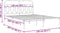vidaXL - Bedframe - met - hoofdbord - metaal - zwart - 150x200 - cm