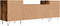 vidaXL - Tv-meubel - 160x35x55 - cm - bewerkt - hout - gerookt - eikenkleurig