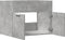 vidaXL - Wastafelkast - 60x38,5x46 - cm - spaanplaat - betongrijs