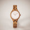 De officiële WoodWatch | Nordic Rose | Houten horloge dames