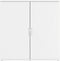 vidaXL - Dressoir - 79x38x80 - cm - bewerkt - hout - wit