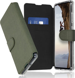 Accezz Hoesje Geschikt voor Samsung Galaxy A51 Hoesje Met Pasjeshouder - Accezz Xtreme Wallet Bookcase - Lichtgroen
