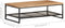vidaXL - Salontafel - 110x60x35 - cm - massief - acaciahout