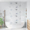 vidaXL - Doucherolgordijn - met - cassette - 110x240 - cm - stofbreedte - 106 - cm