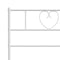 vidaXL - Bedframe - met - hoofd- - en - voeteneinde - metaal - wit - 100x200 - cm