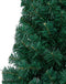vidaXL - Kunstkerstboom - met - verlichting - en - kerstballen - half - 240 - cm - groen