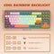 FREEWOLF M87 - Draadloos RGB Gaming Toetsenbord - BT5.0/2.4G - 87keys-Shimmer