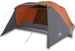 vidaXL - Tent - met - luifel - 4-persoons - waterdicht - oranje