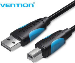 Vention - Printer Kabel USB 2.0 A Male naar USB B Male - 8 meter - Zwart