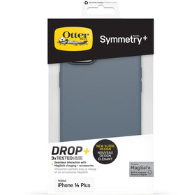 Otterbox iPhone 14 Plus - Symmetry+ hoesje - MagSafe schokbestendig antimicrobieel blauw