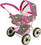 Glam Crew - Poppenwagen Daisy - Luipaardprint - Roze/Goud - Kinderen