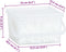vidaXL - Haarelastiekjes - paard - 2500 - st - silicone - wit