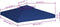 vidaXL - Vervangend - tentdoek - prieel - 310 - g/m² - 3x3 - m - donkerblauw