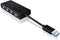 Icy Box IB-AC6104-B - USB Hub - 4x USB 3.2 Gen1 - Zwart
