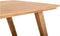 Eettafel Bibi rechthoekig mangohout 160 cm - lichtbruin
