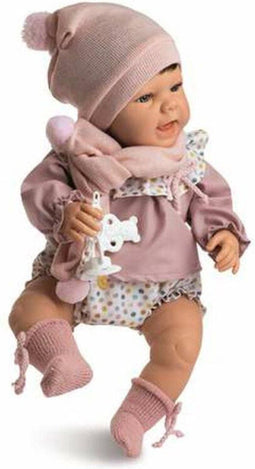 Berjuan - Babypop - Baby Sweet - 50cm - Roze inclusief Accessoires