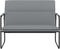 vidaXL - Bankje - 100x64x80 - cm - stof - lichtgrijs