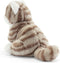 Trudi Knuffel Kitten Brad 24 Cm Pluche Wit/grijs