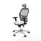 Piqueras y Crespo 2D086G1 - Bureaustoel - Verstelbare hoogte met hoofdsteun - Wit