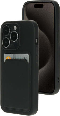 Mobiparts Classic TPU Case - Kaarthouder - Shockproof - Zwart