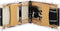 vidaXL - Massagetafel - inklapbaar - 3 - zones - hout - zwart - en - wit
