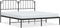 vidaXL - Bedframe - met - hoofdbord - metaal - zwart - 180x200 - cm