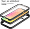 iMoshion Hoesje Geschikt voor iPhone 13 Mini Hoesje - iMoshion 360° Full Protective Case - Zwart / Transparant