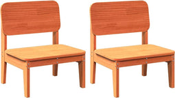 vidaXL - Tuinstoelen - 2 - st - 60x52,5x72 - cm - massief - grenenhout - wasbruin