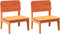 vidaXL - Tuinstoelen - 2 - st - 60x52,5x72 - cm - massief - grenenhout - wasbruin