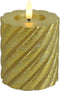 Kaarsen set - LED kaarsen met bewegende vlam - led kaars goud set van 4 twirly