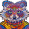 UNIDRAGON Houten Puzzel Voor Volwassenen Dier - Uitstralende Wasbeer - 281 stukjes - King Size 30x40 cm