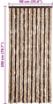 vidaXL - Vliegengordijn - 90x200 - cm - chenille - beige - en - lichtbruin