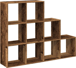 vidaXL - Kamerscherm - / - boekenkast - 137,5x29x103,5 - cm - hout - oud - hout