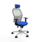 Piqueras y Crespo 1D086N2 - Bureaustoel - Hoofdsteun verstelbaar - Blauw