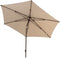 4 Seasons Azzurro stokparasol Ø300 cm beach solefin - Wenge frame