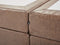 PRESIDENT - Boxspringbed - Bruin - 180 x 200 cm - Kunstleer