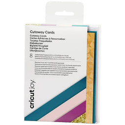 Cricut Joy™ Cutaway Cards Kaartenset Petrol, Fuchsia, Goud, Roze