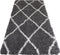 Vloerkleed Jeffie Grey 80 x 150 cm