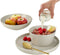 tectake® Serviesset Una - 24-delig - Aardewerk - 6 Persoons - Modern Design - Taupe