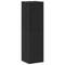 vidaXL - TV-meubel - Zwart - Eiken - 30,5x30x110 - cm - Gefabriceerd - Hout