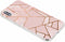 Hoesje Siliconen Geschikt voor iPhone X / Xs - Design Backcover siliconen - Meerkleurig / Pink Graphic