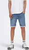 ONLY & SONS ONSPLY JOG BLUE SHORTS PK 8584 DNM NOOS Heren Broek - Maat M