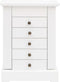 vidaXL - Sieradenkastje - met - spiegel - 25x13,5x34 - cm - MDF