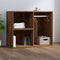 vidaXL - Kledingkast - 80x40x65 - cm - bewerkt - hout - gerookt - eikenkleurig